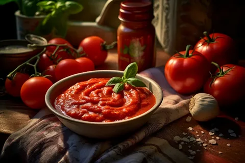 تصویر 3 از رب گوجه فرنگی مهرام بسته شیشه‌ای مناسب آشپزی روزانه